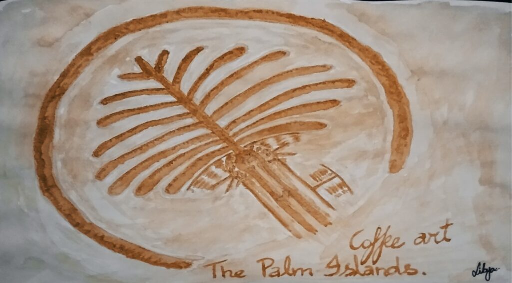 Coffee Art - The Palm Islands - By Libya Wallang